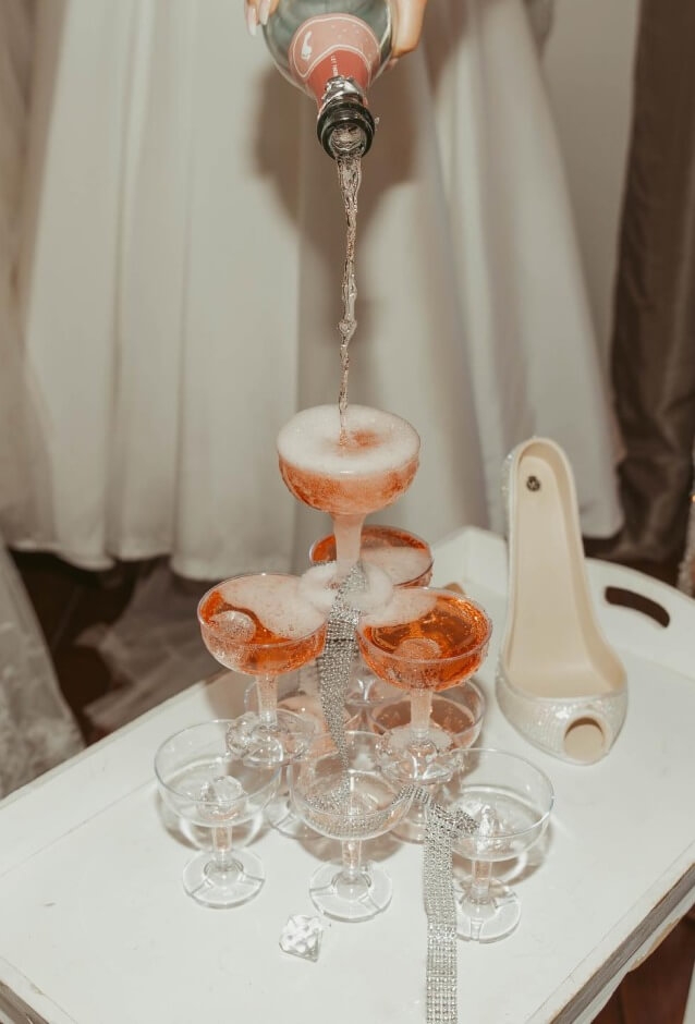 Table with glasses